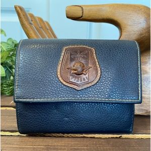 Vintage Tri-Fold Leather Via Piaggi Wallet